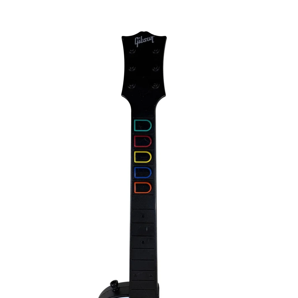 Gibson Guitar Hero Les Paul Wireless Controller PS3 Black White Strap 95121.805